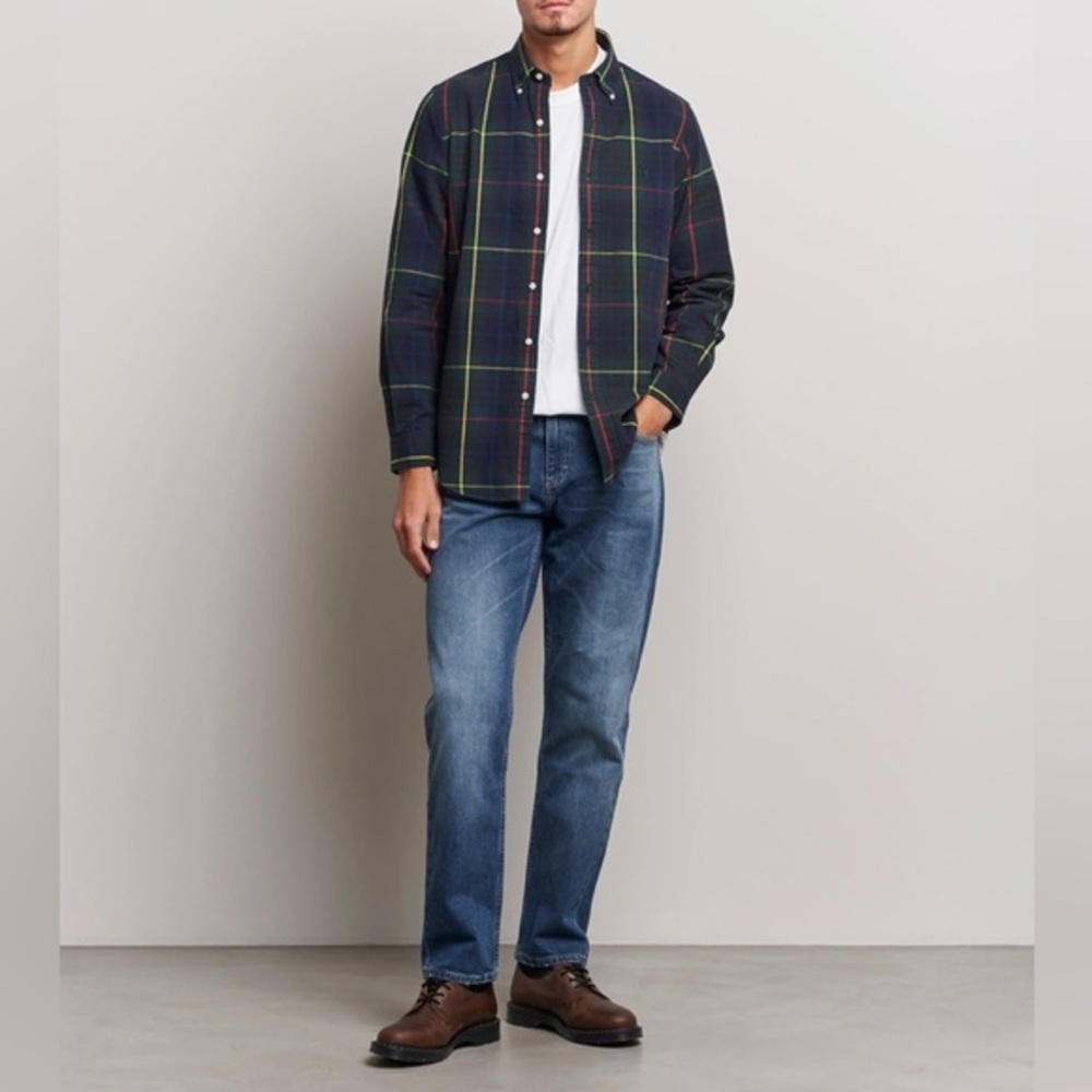 Polo Ralph‎ Lauren buffalo check 100% cotton long sleeve classic fit size Large